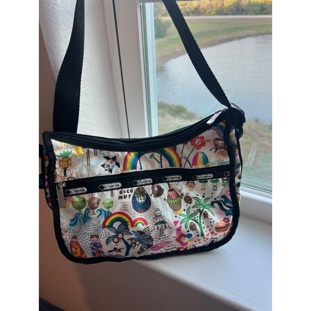 LeSportSac Classic Hobo Crossbody Bag in “Onolicious” Hawaii Retired Print! - Picture 3 of 12